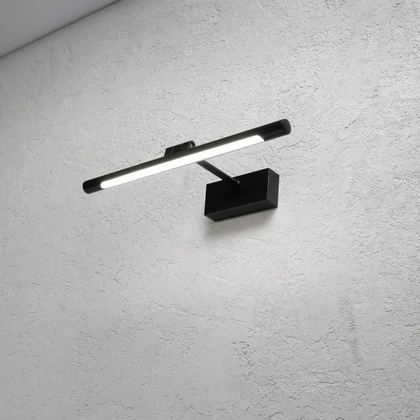 Illuminazione LED per specchio da bagno MIRROR LED/6W/230V 4000K IP44 40 cm nero