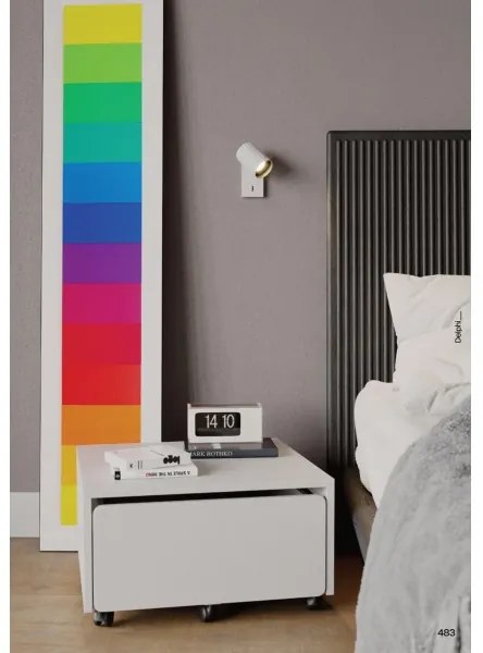 Redo 01-2548 - Spot da parete DELPHI 1xGU10/7W/230V bianco