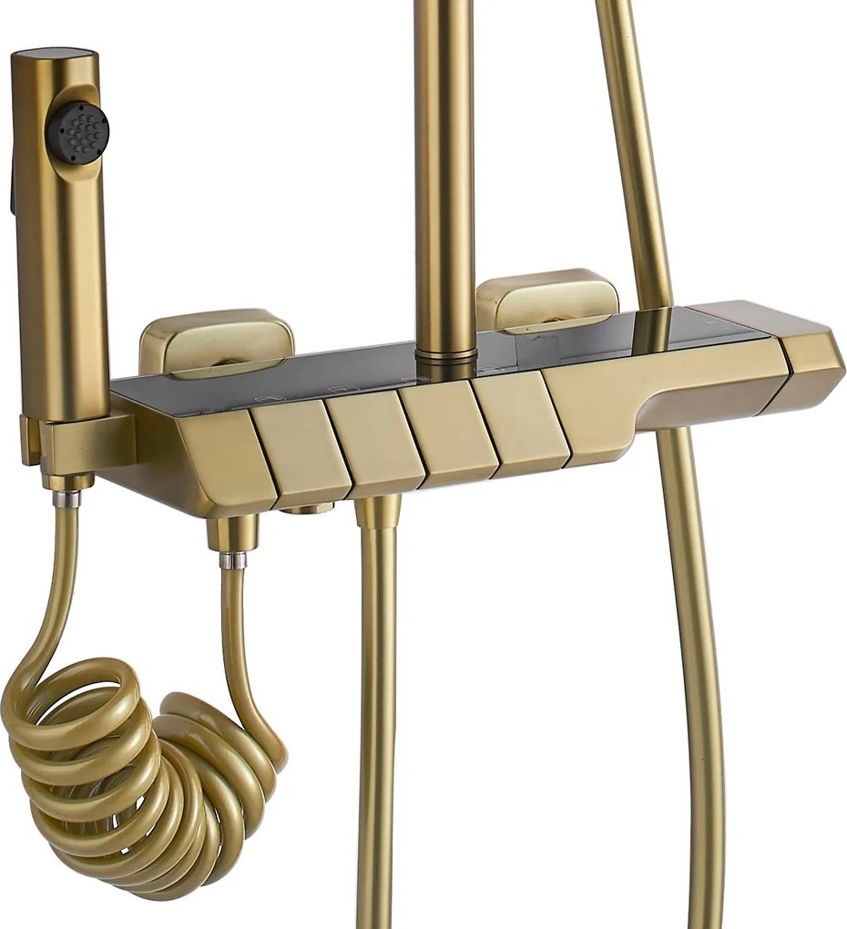 Set doccia con termostato REA ROB Gold Brush