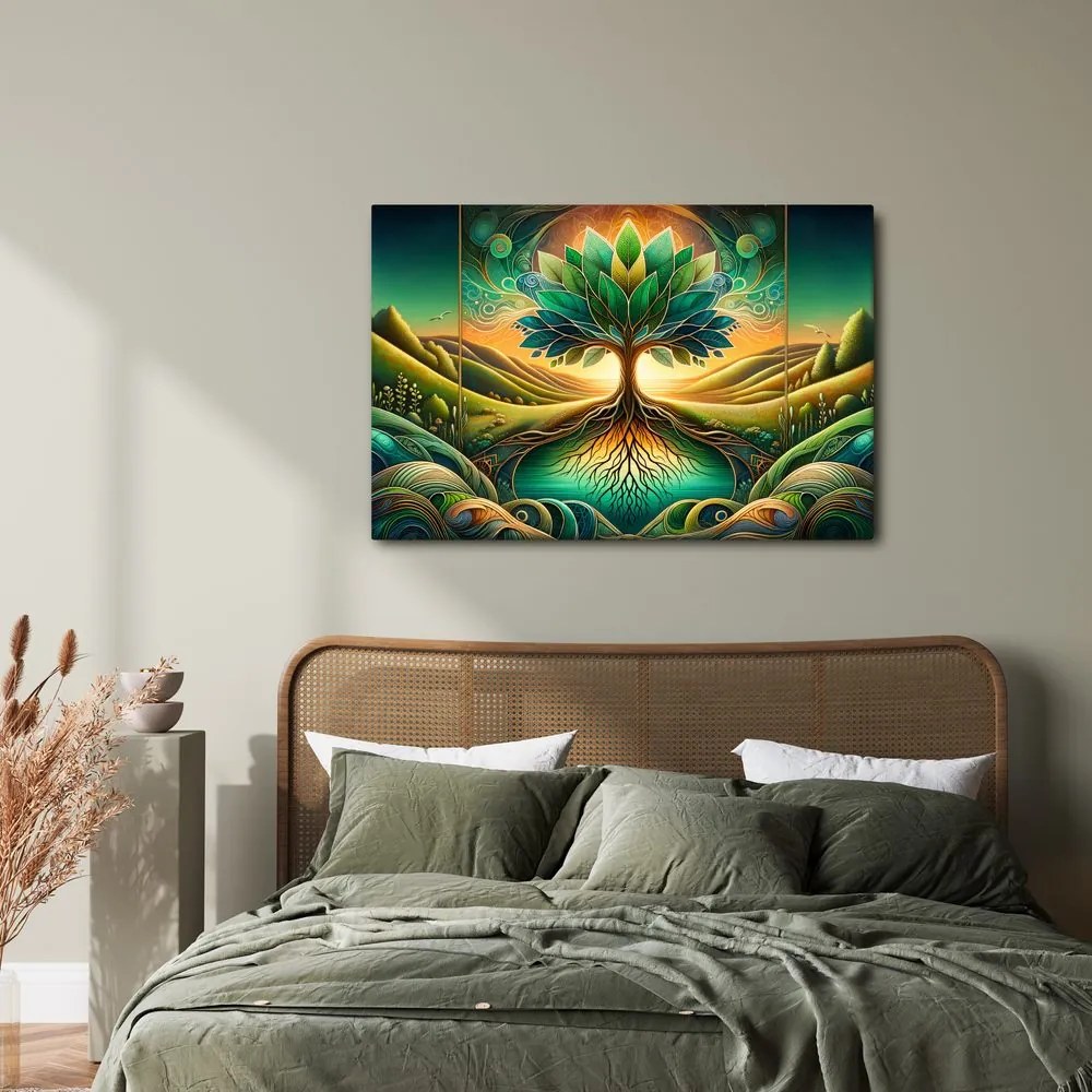 Quadro su tela – Albero della vita natura mistica