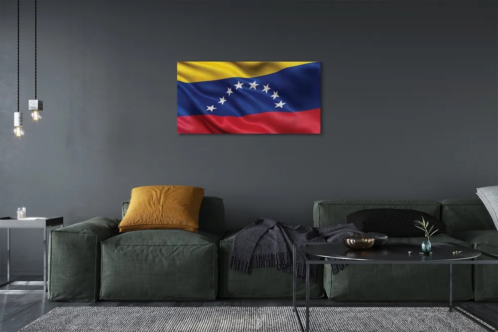 Quadro su tela Flag Venezuela 100x50 cm