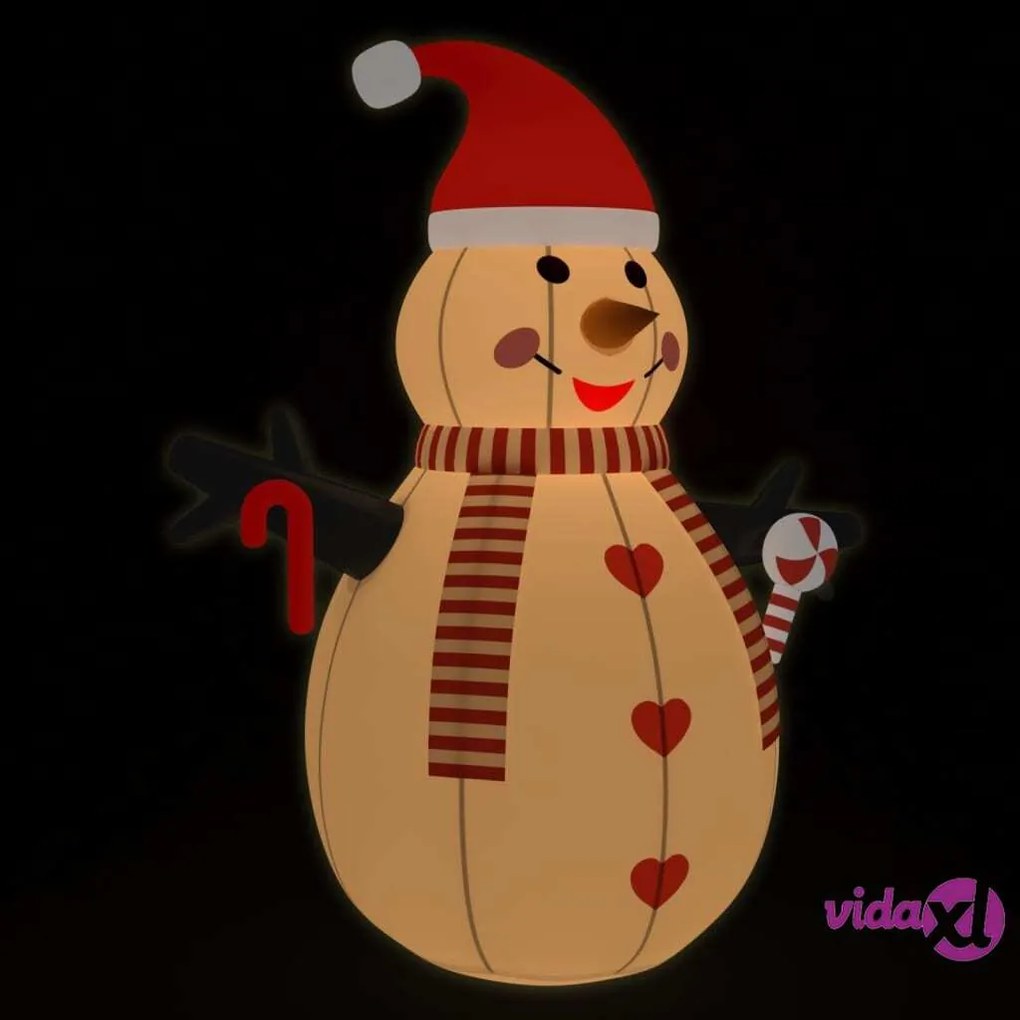 vidaXL Pupazzo di Neve Gonfiabile con LED 360 cm