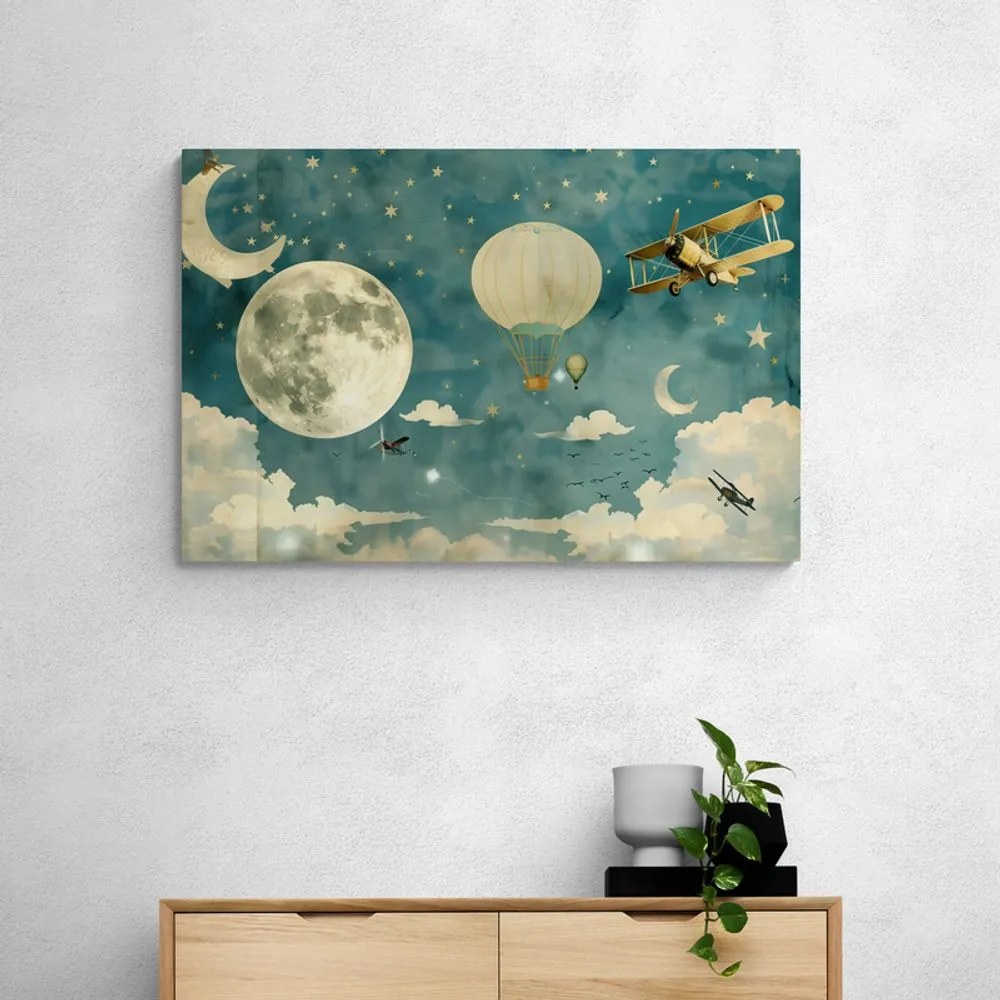 Stampa su tela – Cielo onirico con aerei