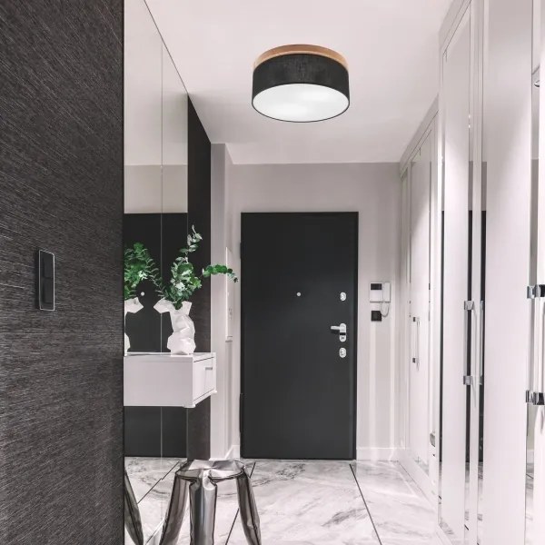 Brilagi - LED Plafoniera BELLADONNA 2xE27/15W/230V nero/quercia