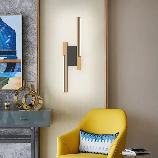 Wofi 4031-206- LED Applique dimmerabile PALERMO 11W/230V in legno di gomma