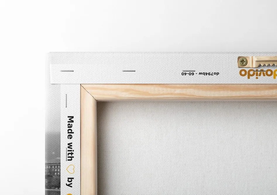 Quadro su tela – Vettura d'epoca di lusso in bianco e nero