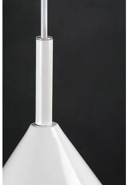 Rabalux 72008 - Lampadario a cavo JAROD 1xE27/40W/230V bianco