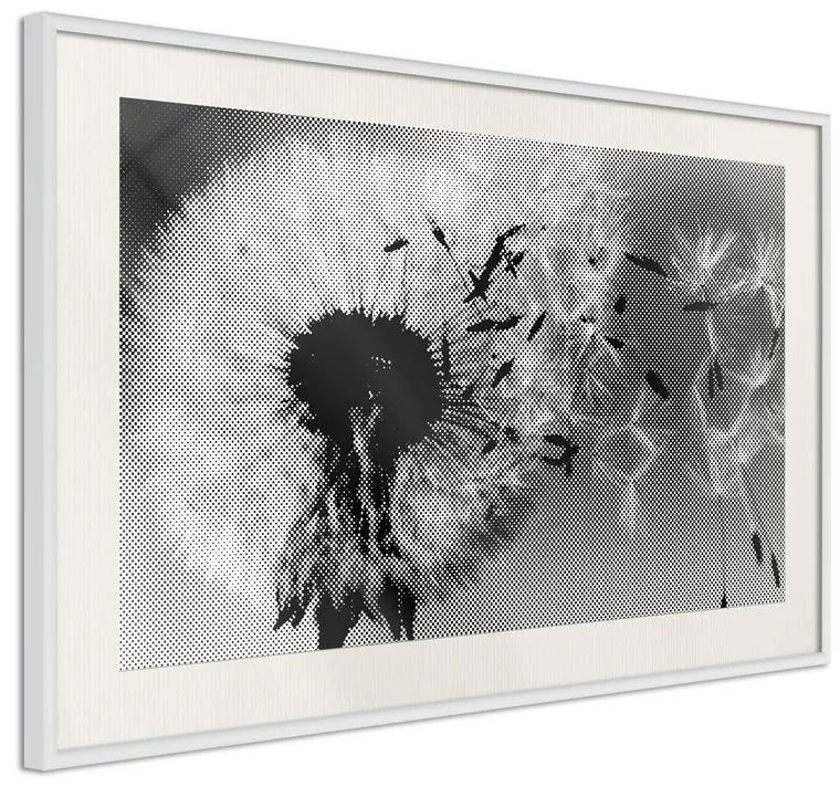 Poster  Dandelion in the Wind  Cornice Quadri Cornice d'oro, Larghezza x Altezza Home decor 45x30