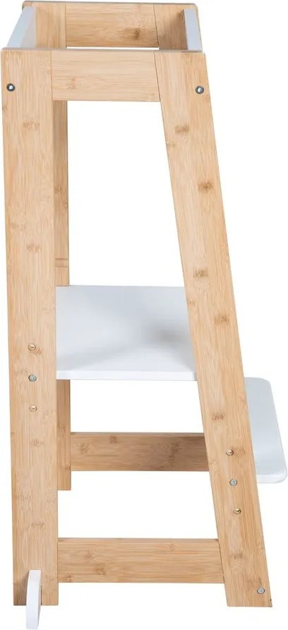 Torre di apprendimento bianca in bambù – Roba