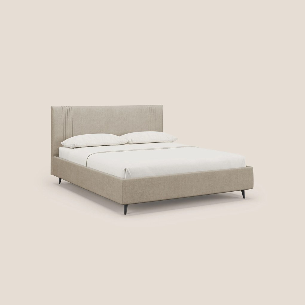 Yvonne letto contenitore in morbido tessuto impermeabile T02 beige
