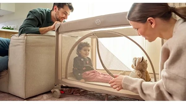 Lionelo - Lettino da viaggio LAURA Beige Sabbia