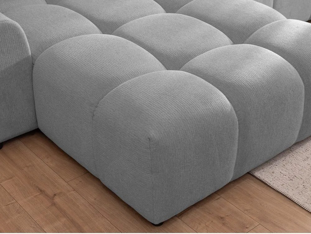 Divano angolare grigio (con penisola a sinistra/con chaise lounge) Albane – Ropez