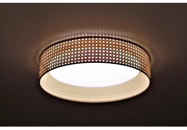 Duolla - Plafoniera LED ROLLER LED/24W/230V diametro 45 cm rattan
