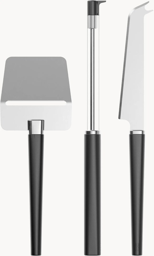 Set coltelli e affettatrice formaggio Emma, set da 3