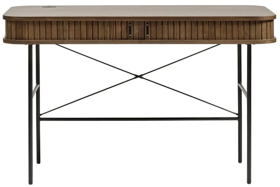 Tavolo da lavoro in rovere 60x120 cm Nola - Unique Furniture