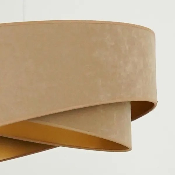 Brilagi - Lampadario LED a sospensione con filo LYRA 1xE27/15W/230V marrone/oro