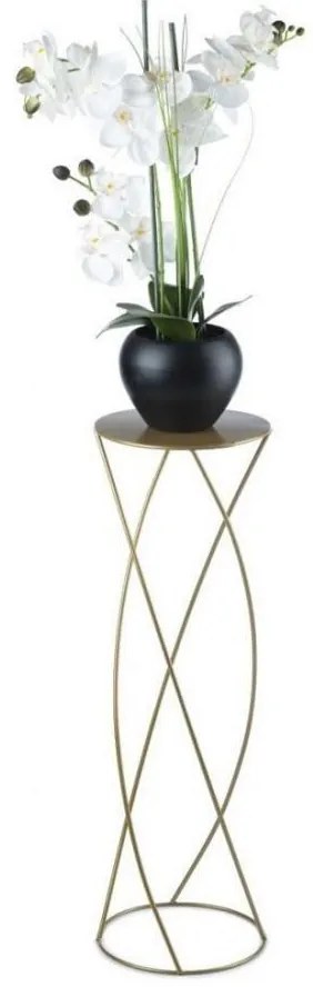 Portafiori 70x22,5 cm oro