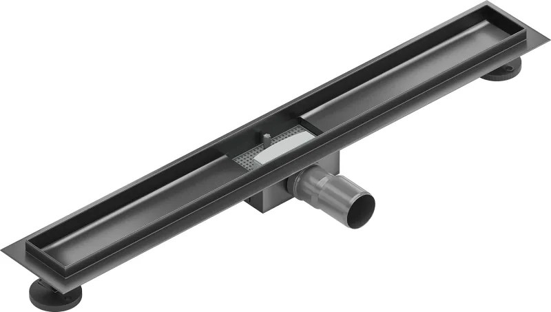 Mexen Flat corpo per scarico lineare 80 cm, grigio canna di fucile spazzolato - 1E15080