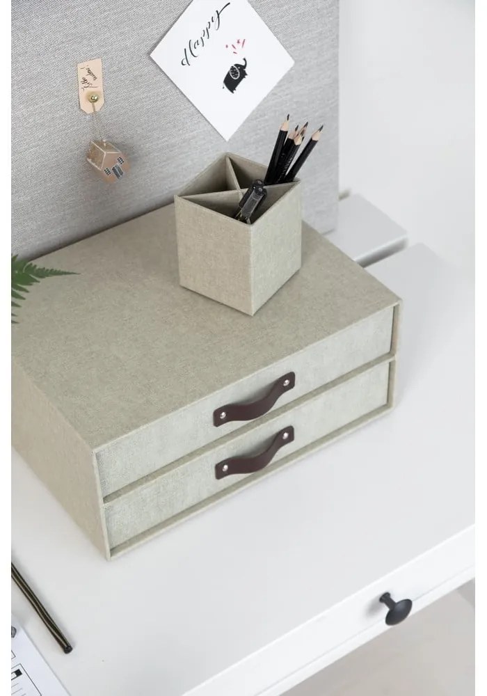 Cassettiera beige con 2 cassetti Birger - Bigso Box of Sweden