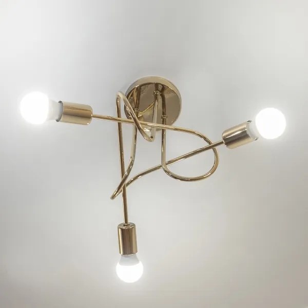 Plafoniera OXFORD 3xE27/15W/230V, dorata