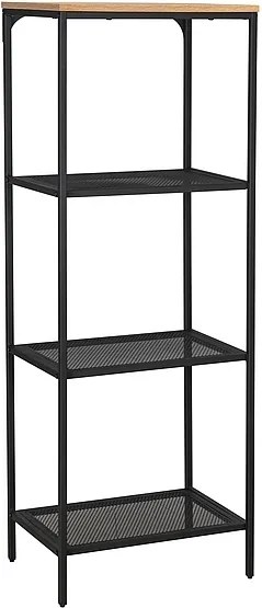 Libreria Lex B in metallo e rovere – 50x36x136 cm