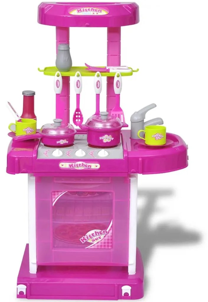 Cucina Giocattolo per Bambini con Effetti Luce/Suoni Rosa