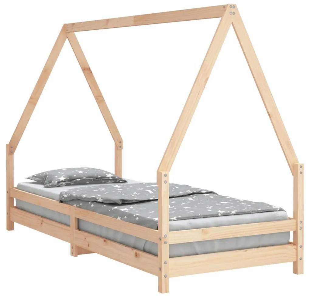 Giroletto per bambini 80x200 cm in legno massello di pino