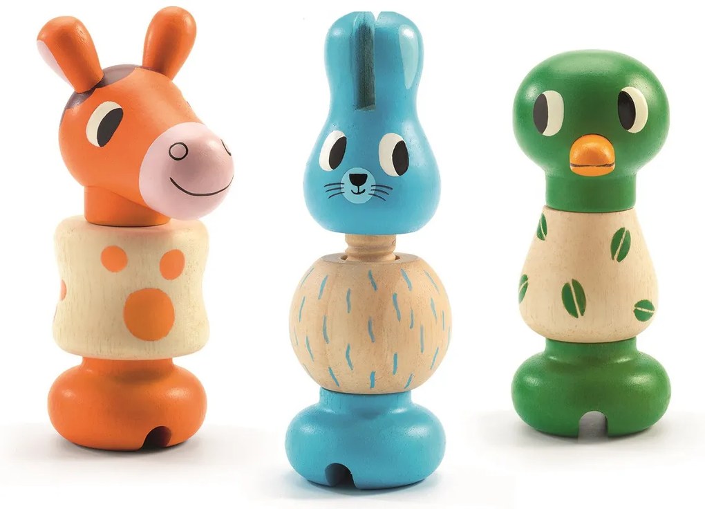 Gioco di assemlaggio - cavallo, coniglio, anatra