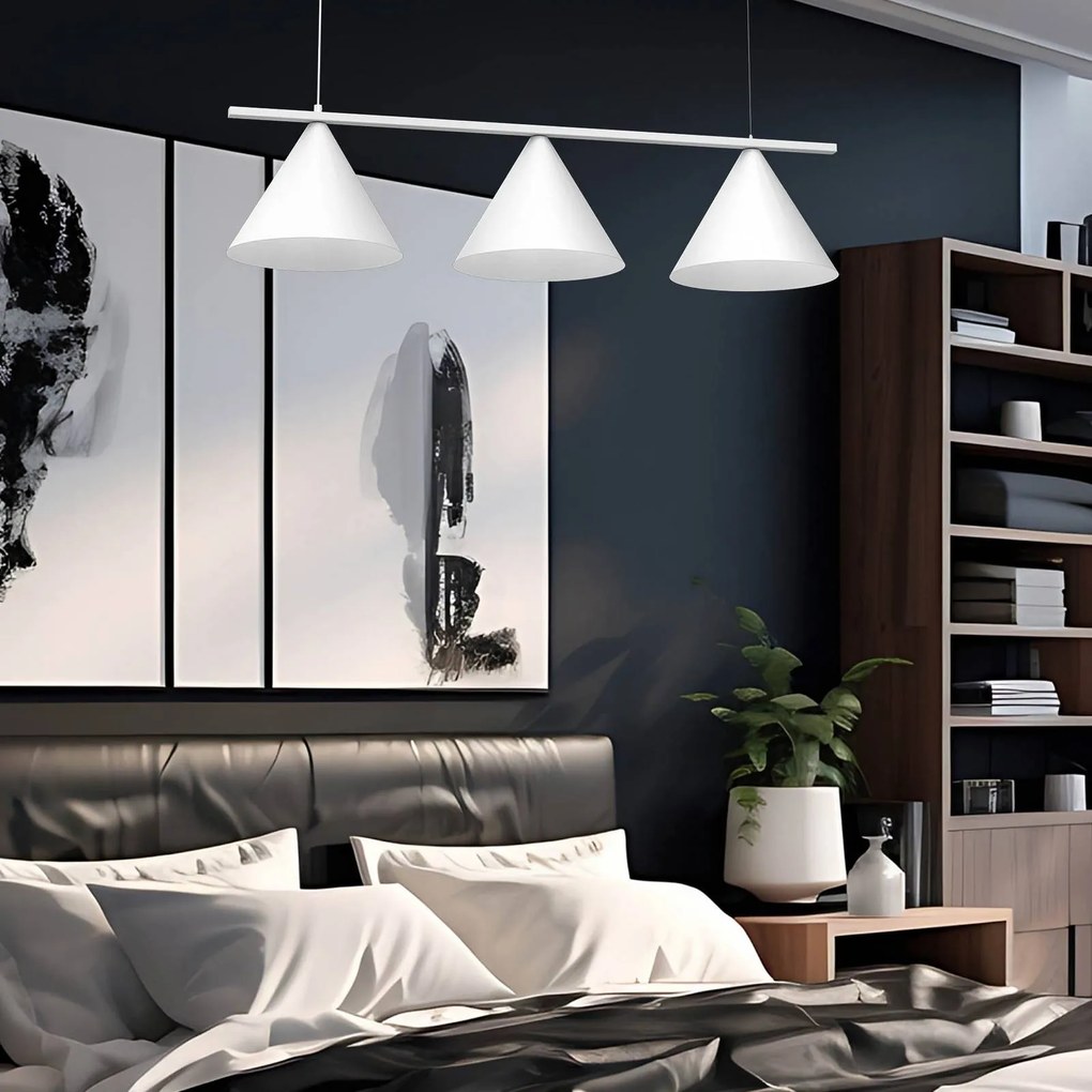 Lampada a sospensione Capital Eko-Light, dimmerabile, Bianco / Opale, Soggiorno / Sala da pranzo, Metallo, Moderno, Lampada a sospensione