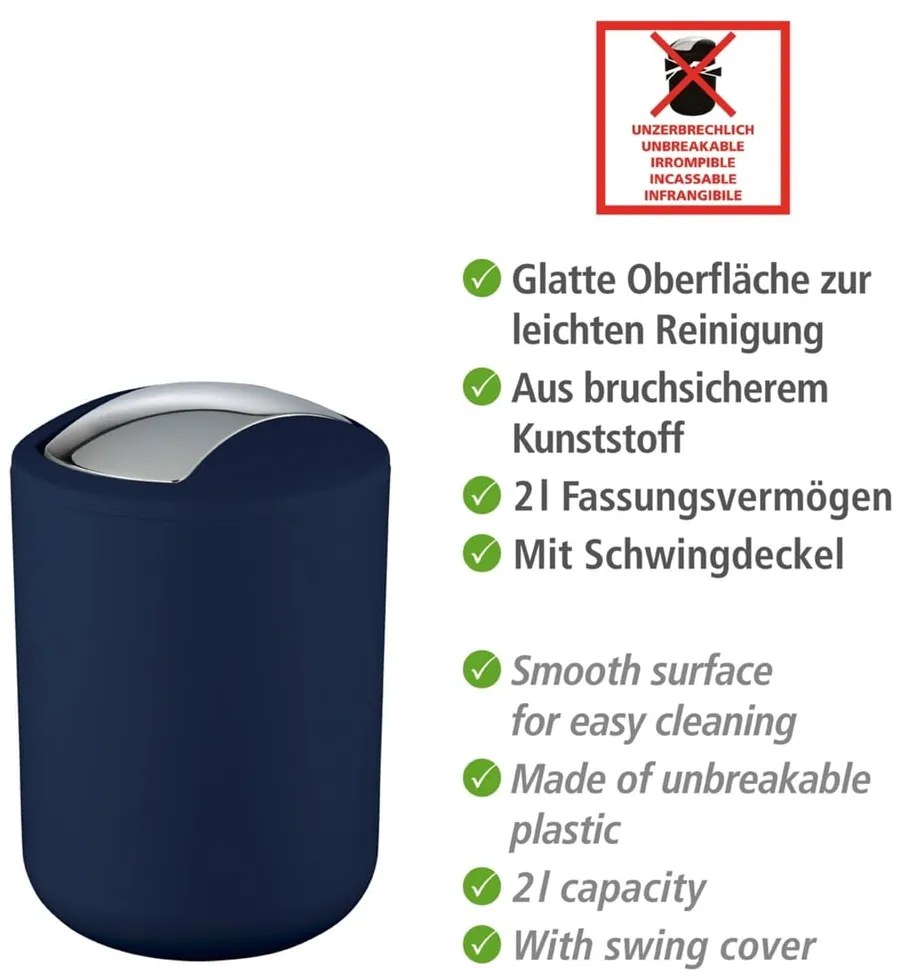 Blu scuro Bin Blu scuro S Brasil - Wenko
