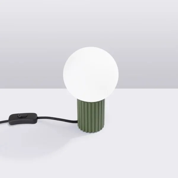 Sollux SL.1726 - Lampada da tavolo HALO 1xG9/8W/230V diametro 12 cm verde