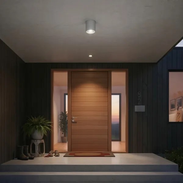 Ideal Lux - Faretto da esterno GUN 1xGU10/28W/230V IP55 grigio