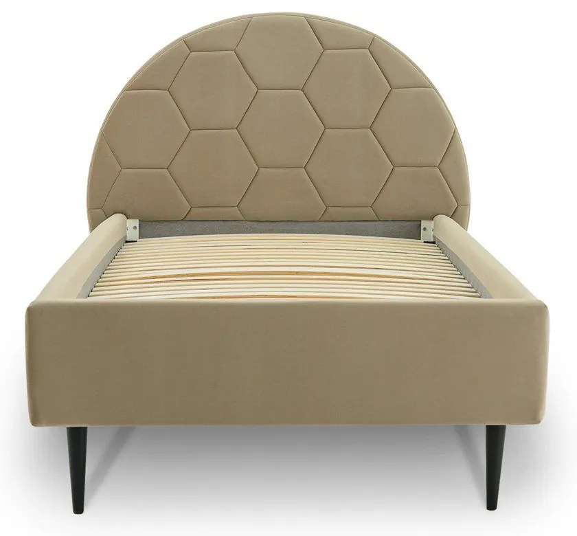 Letto per bambini beige con contenitore 90x200 cm Mercury - Scandic