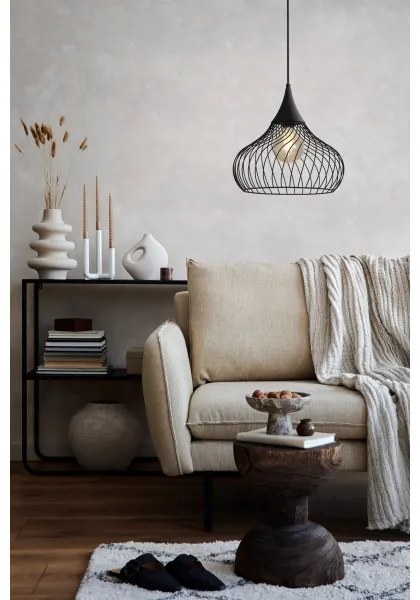 Eglo 43344 - Lampadario a sospensione con filo STAVERTON 1xE27/60W/230V