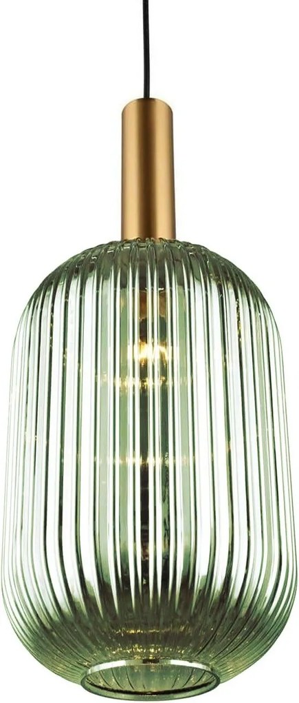 Lampada Da Soffitto Pensile Di Vetro Verde APP459-1CP