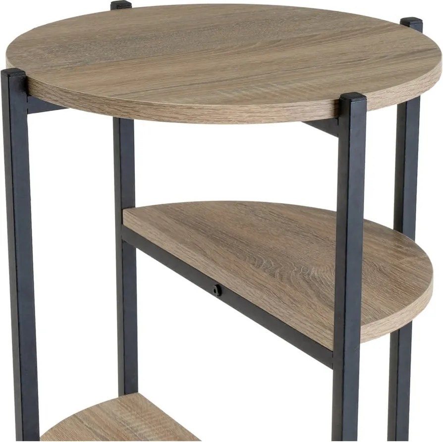 Scaffale nero effetto rovere naturale 40x110 cm - Casa Selección