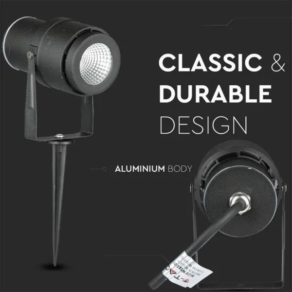 Lampada LED da esterno LED/12W/100-240V IP65 nero - vetro verde