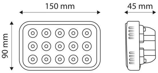Lampada da lavoro LED EPISTAR LED/45W/10-30V IP67 6000K