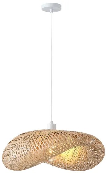 Lampadario a sospensione con filo CALYPSO 1xE27/15W/230V bambù