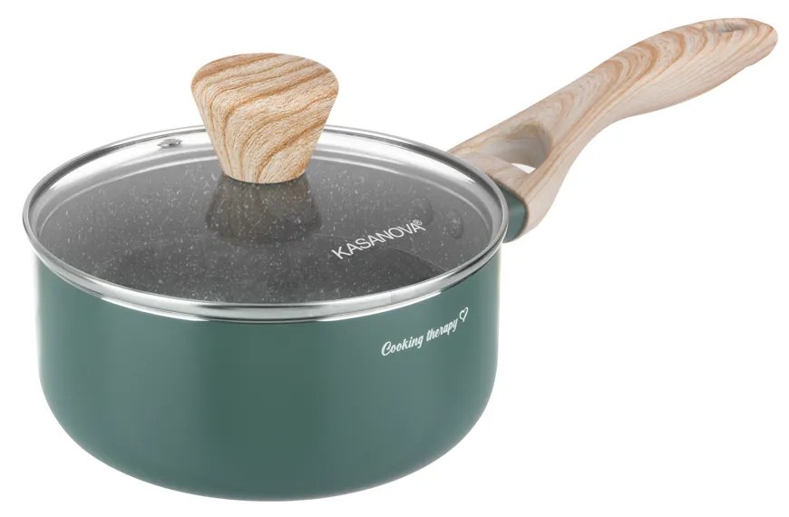 Casseruola 16 cm scritta Cooking Therapy con coperchio