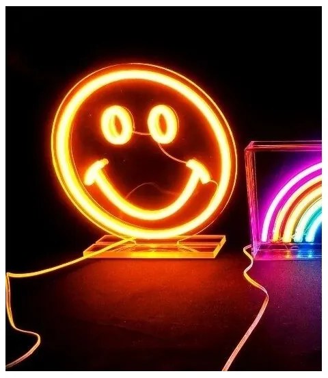 2Kids Toys - LED Neon tavolo decorazione LED/5W/USB smiley