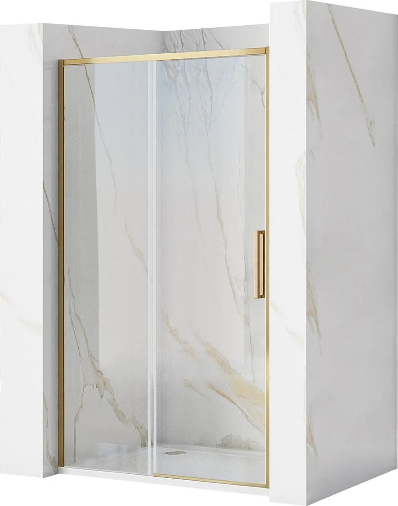 Porta doccia REA Rapid Slide 130 Gold Brush