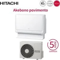 Climatizzatore Condizionatore Hitachi a Pavimento Inverter Serie Akebono 9000 Btu RAF-25RXE R-32 Wi-Fi Optional - Novit