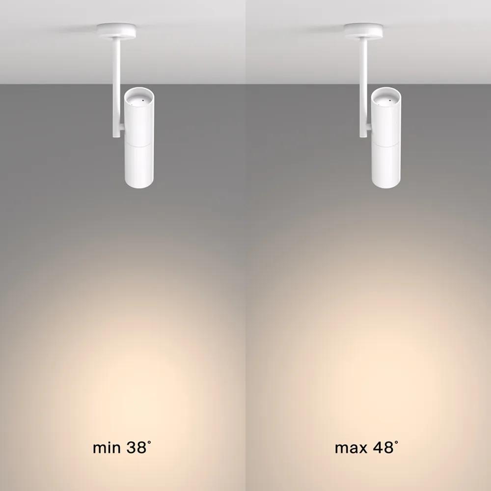 Lampadario A Sospensione Moderno Elti Alluminio Bianco 1 Luce Gu10 50W