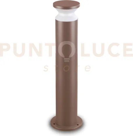 Torre paletto 1 luce attacco e27 80cm ip65 coffee