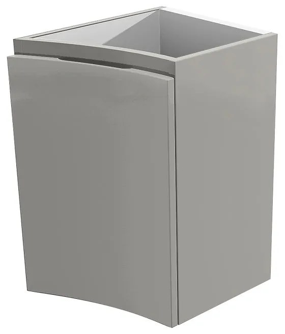 Armadietto bagno a terra Vague BADEN HAUS 1 anta P 48 x L 34 x H 55 cm grigio