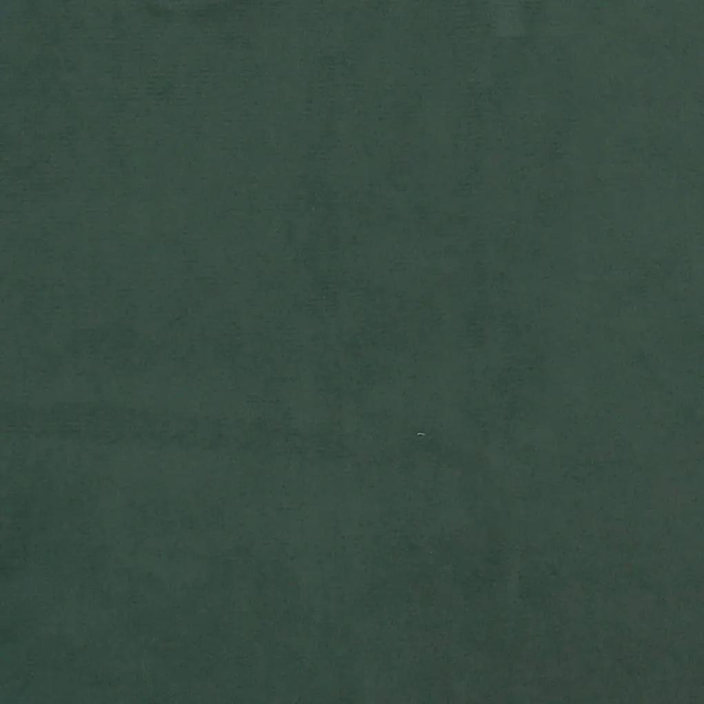 Giroletto con Testiera Verde Scuro 140x200 cm in Velluto