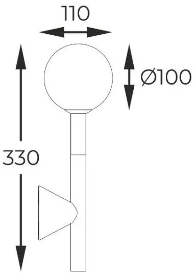 Zuma Line W0574-01B-SDFZ - Applique ARCTURUS 1xG9/4W/230V nero