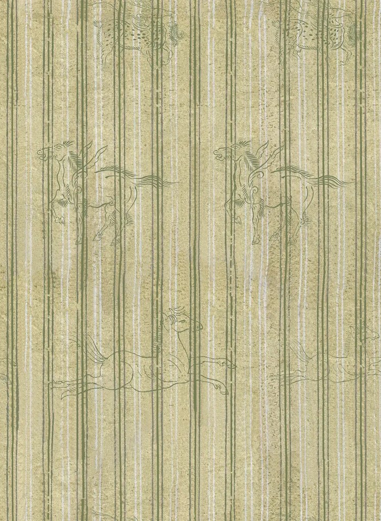 Mindthegap Carta da parati A Fable - Alabaster/ Green/ White