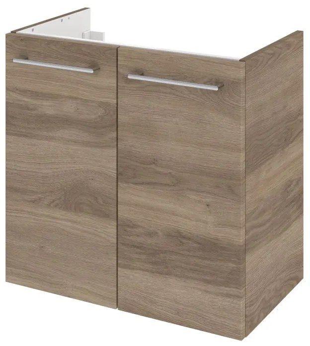 Mobile da bagno sotto lavabo Remix havana opaco L 60 x H 57.7 x P 33 cm 2 ante, lavabo non incluso